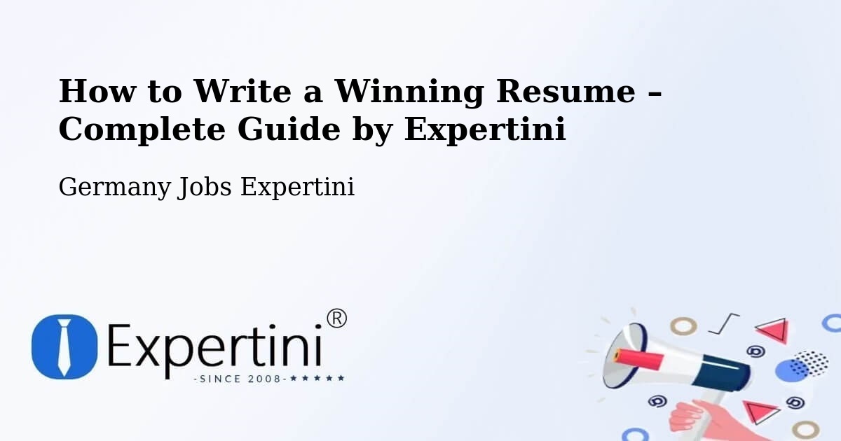 Resume Writing Guide for Job Seekers – Bad Bellingen - Bad Bellingen, Germany Jobs Expertini